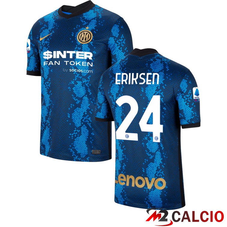 Maglia Inter Milan（ERIKSEN 24）Prima Blu 2021/2022