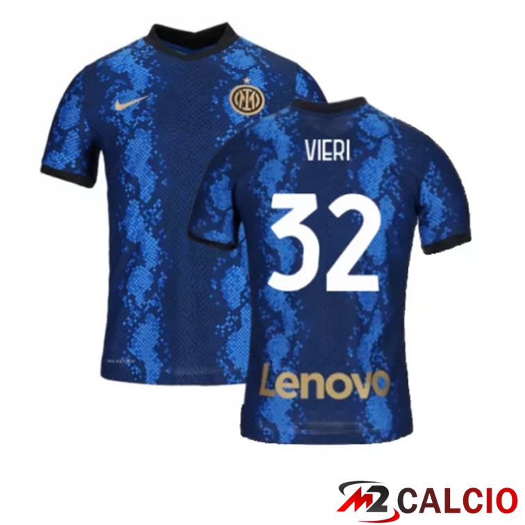 Maglia Inter Milan（VIERI 32）Prima Blu 2021/2022
