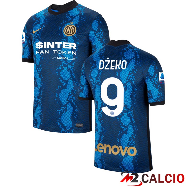 Maglia Inter Milan（DZEKO 9）Prima Blu 2021/2022