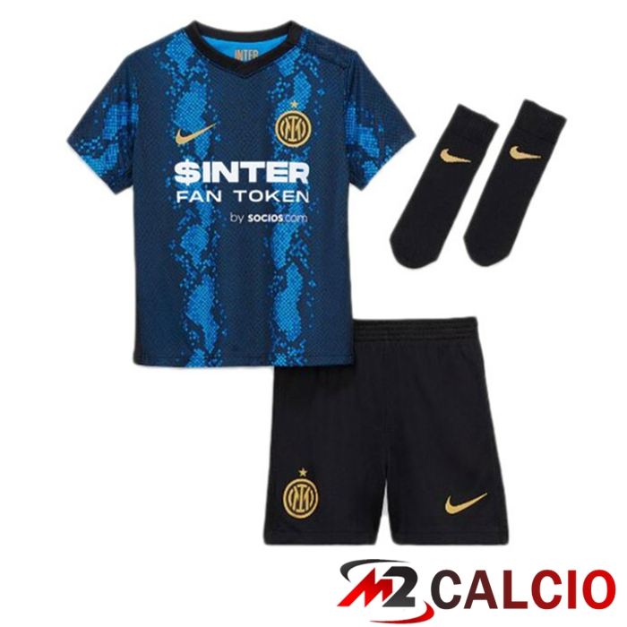Maglie Calcio Inter Milan Bambino Prima Blu 2021/2022