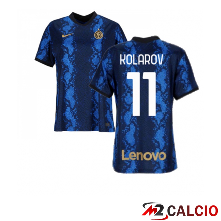 Maglia Inter Milan（KOLAROV 11）Donna Prima Blu 2021/2022