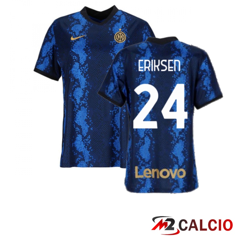 Maglia Inter Milan（ERIKSEN 24）Donna Prima Blu 2021/2022