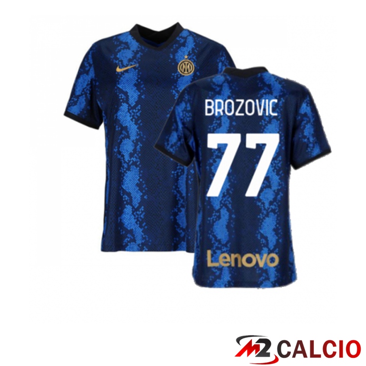 Maglia Inter Milan（BROZOVIC 77）Donna Prima Blu 2021/2022