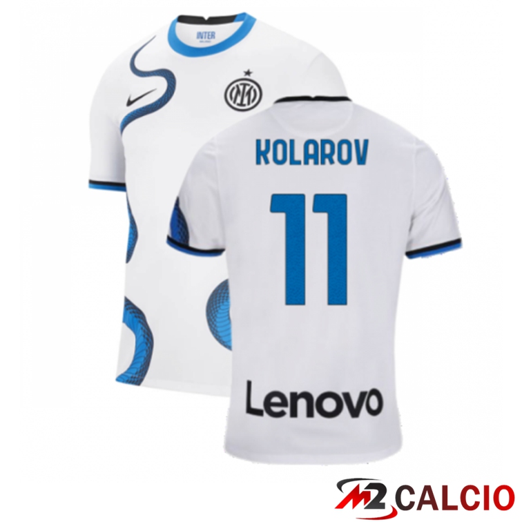 Maglia Inter Milan（KOLAROV 11）Seconda Bianco 2021/2022