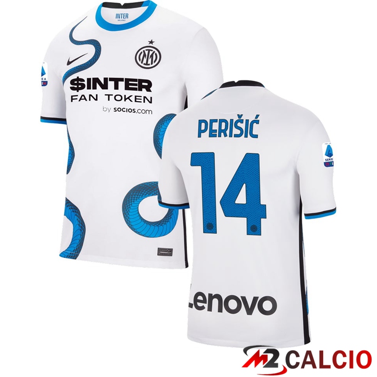 Maglia Inter Milan（PERISIC 14）Seconda Bianco 2021/2022