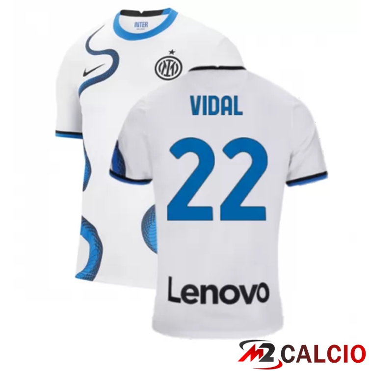 Maglia Inter Milan（VIDAL 22）Seconda Bianco 2021/2022