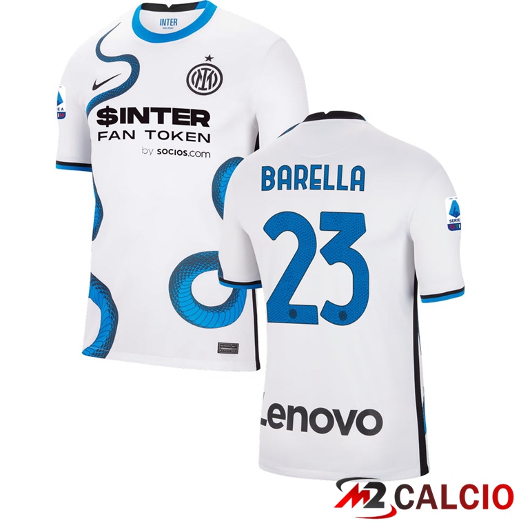 Maglia Inter Milan（BARELLA 23）Seconda Bianco 2021/2022