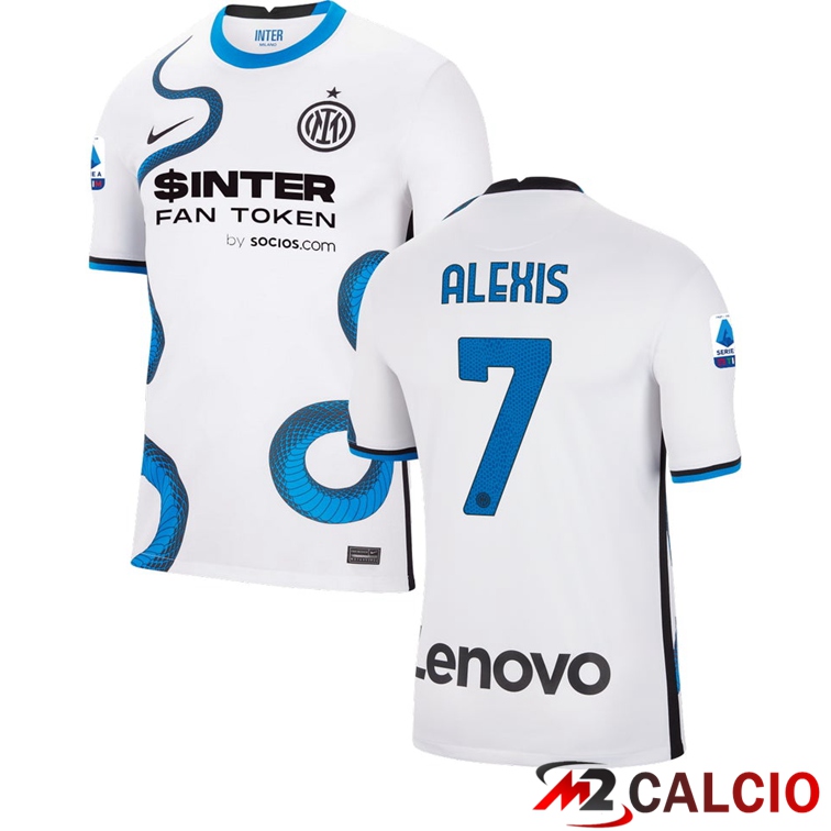 Maglia Inter Milan（ALEXIS 7）Seconda Bianco 2021/2022