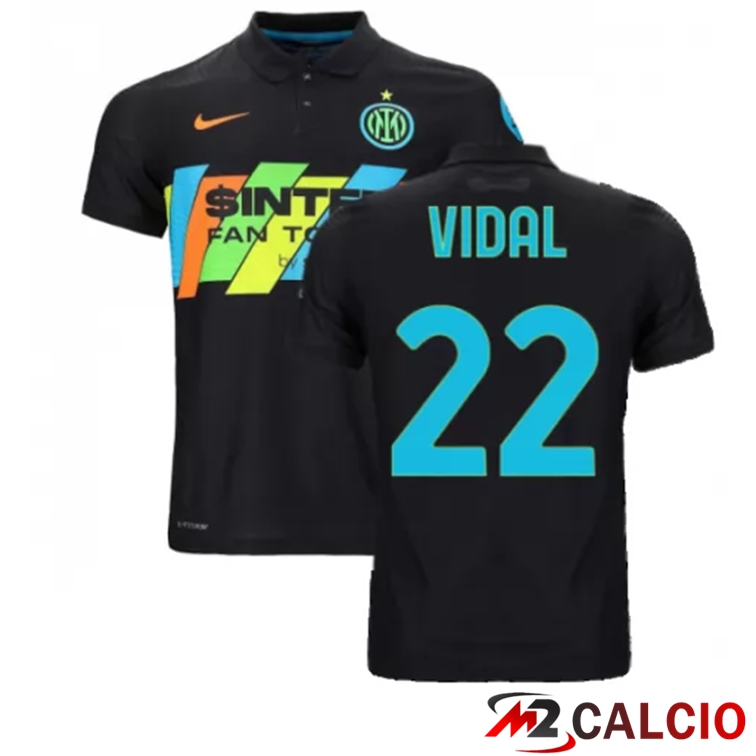 Maglia Inter Milan（VIDAL 22）Terza Nero 2021/2022