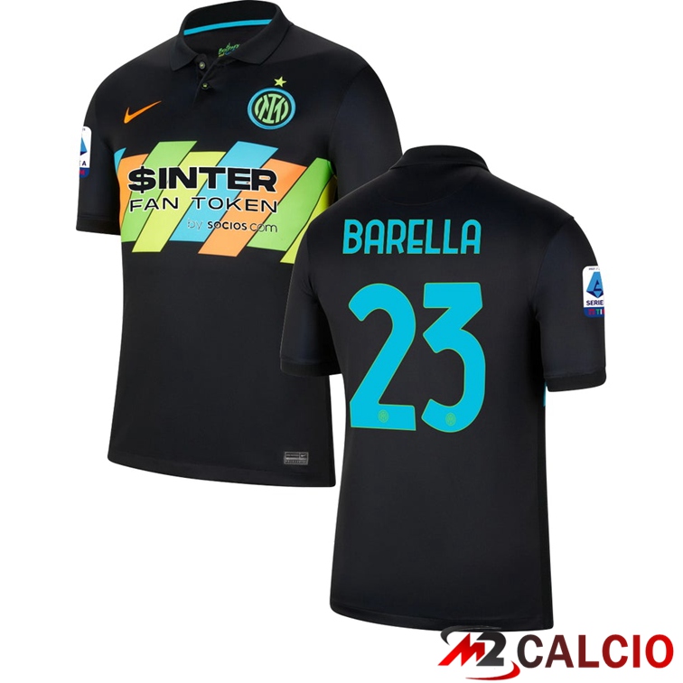 Maglia Inter Milan（BARELLA 23）Terza Nero 2021/2022