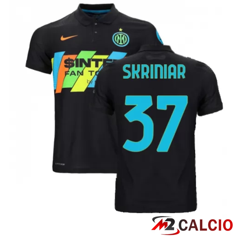 Maglia Inter Milan（SKRINIAR 37）Terza Nero 2021/2022
