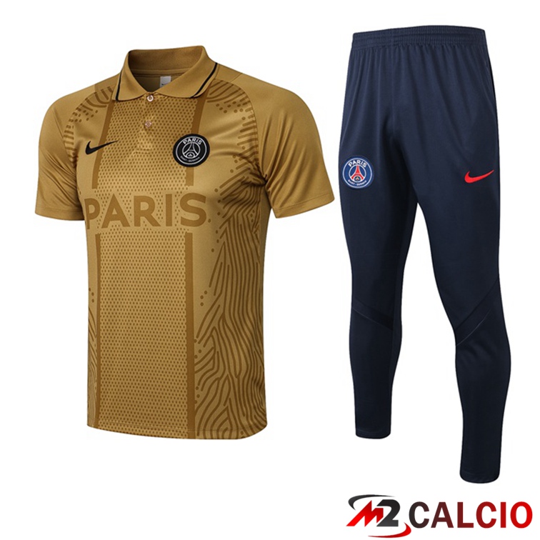 Maglia Polo Paris PSG + Pantaloni Giallo 2021/2022