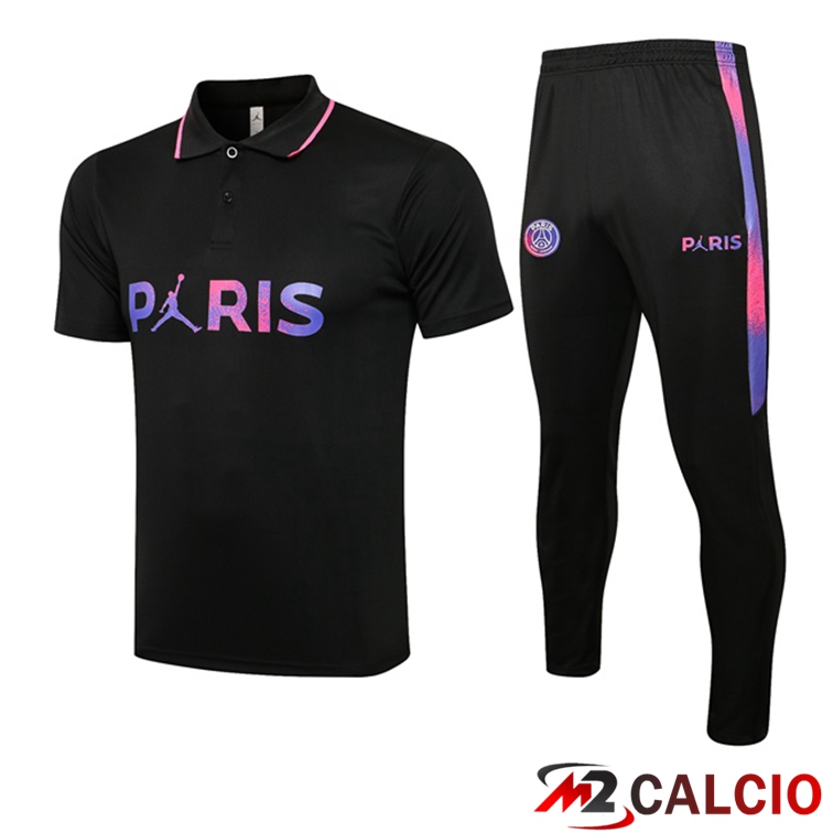 Maglia Polo Paris PSG + Pantaloni Nero Viola 2021/2022