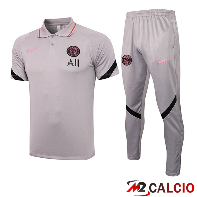 Maglia Polo Paris PSG + Pantaloni Grigio 2021/2022