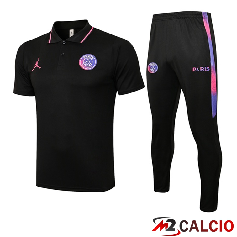Maglia Polo Paris PSG + Pantaloni Nero 2021/2022