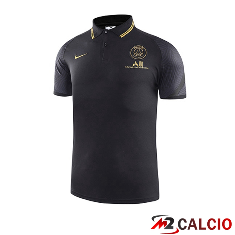 Maglia Polo Paris PSG Nero 2021/2022