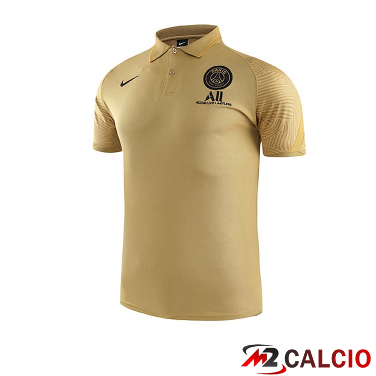 Maglia Polo Paris PSG Giallo 2021/2022
