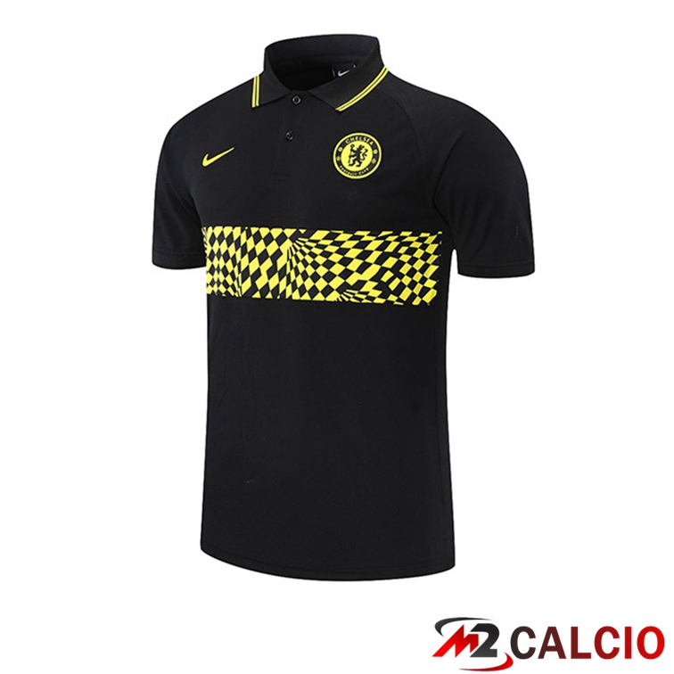 Maglia Polo FC Chelsea Nero Giallo 2021/2022