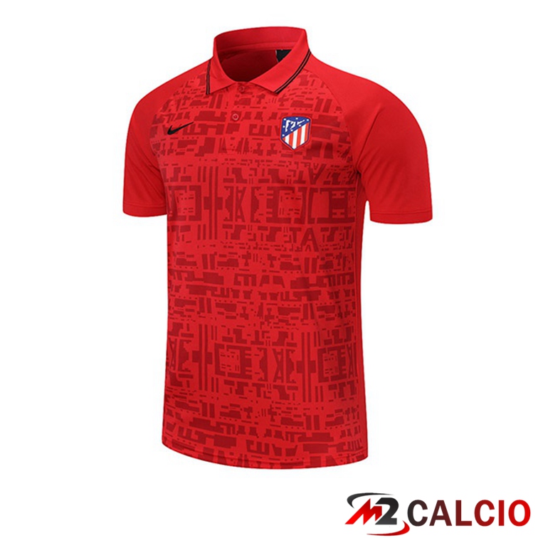 Maglia Polo Atletico Madrid Rosso 2021/2022