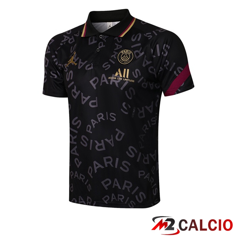 Maglia Polo Paris PSG Nero 2021/2022
