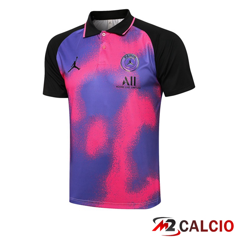 Maglia Polo Paris PSG Viola Nero 2021/2022