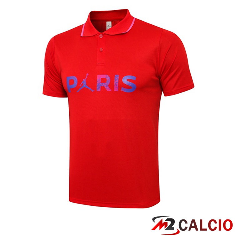 Maglia Polo Paris PSG Rosso 2021/2022