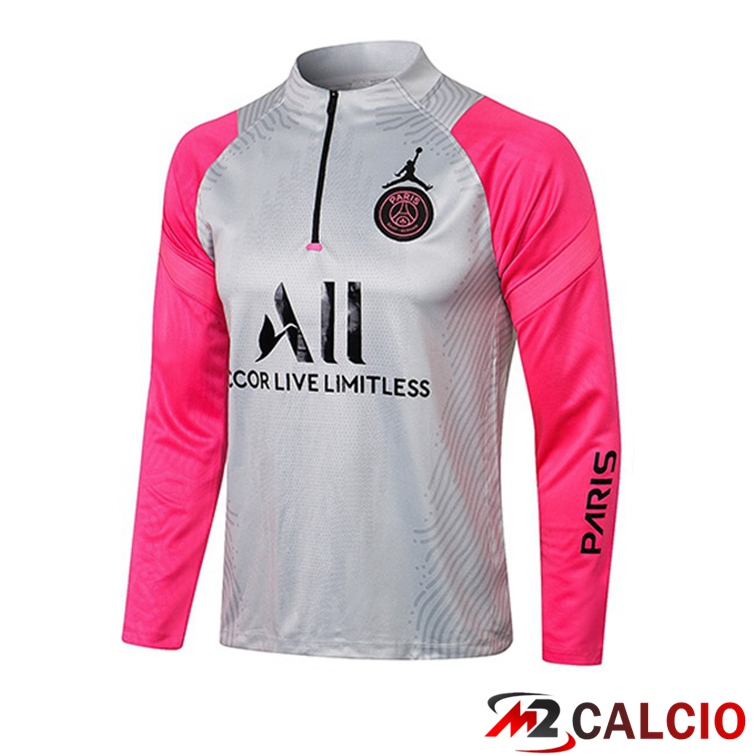 Felpa Allenamento Jordan PSG Grigio Rosa 2021/2022