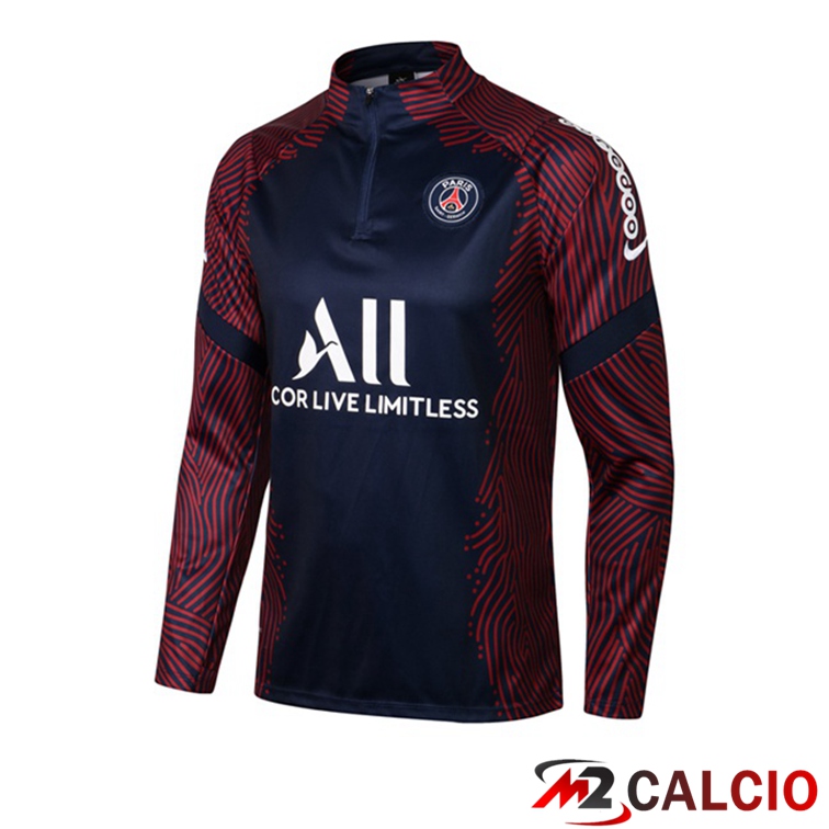 Felpa Allenamento Paris PSG Blu Reale 2021/2022