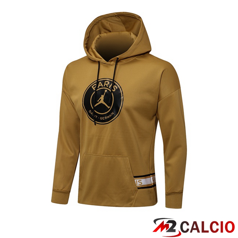Felpa Cappuccio Jordan PSG Giallo 2021/2022