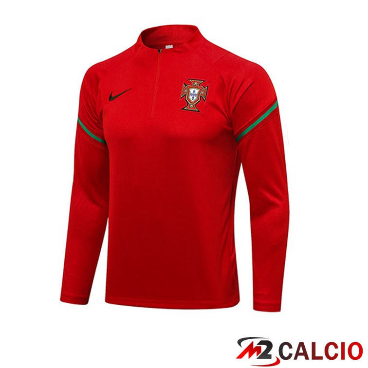 Felpa Allenamento Portogallo Rosso 2021/2022