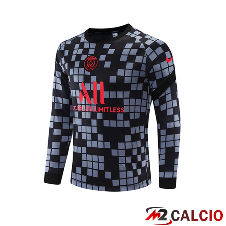 Felpa Allenamento Paris PSG Grigio 2021/2022