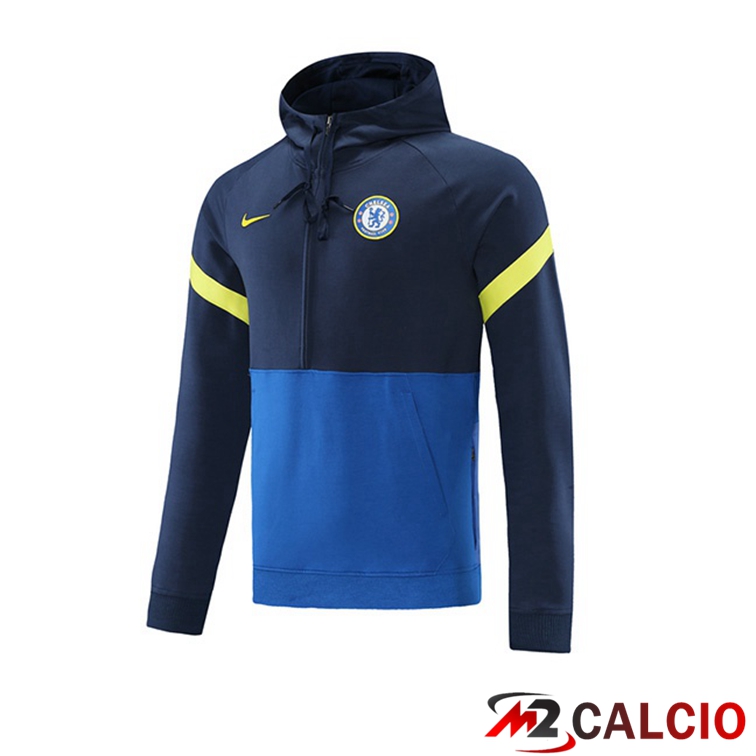 Felpa Cappuccio FC Chelsea Blu Reale 2021/2022