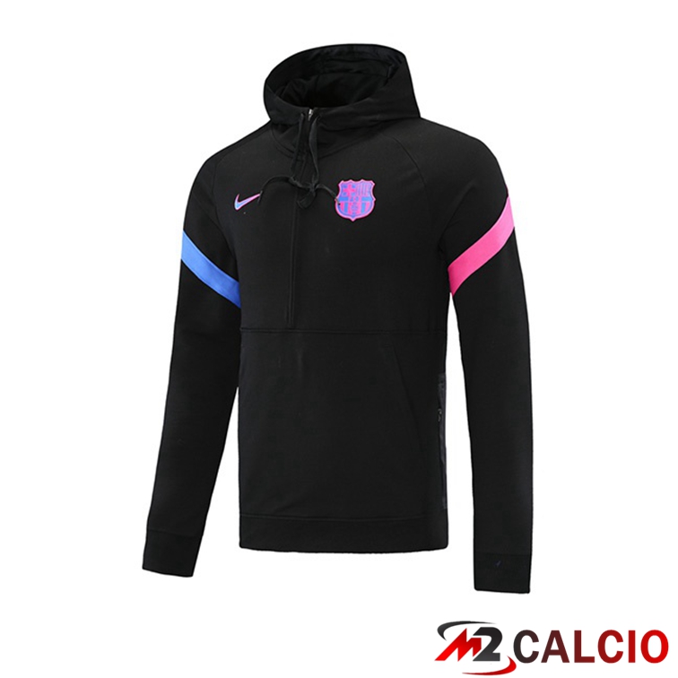 Felpa Cappuccio FC Barcellona Nero 2021/2022