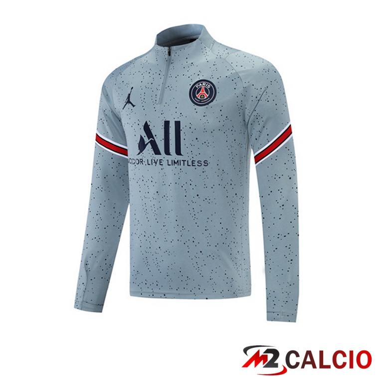Felpa Allenamento Jordan PSG Nero Bianco 2021/2022