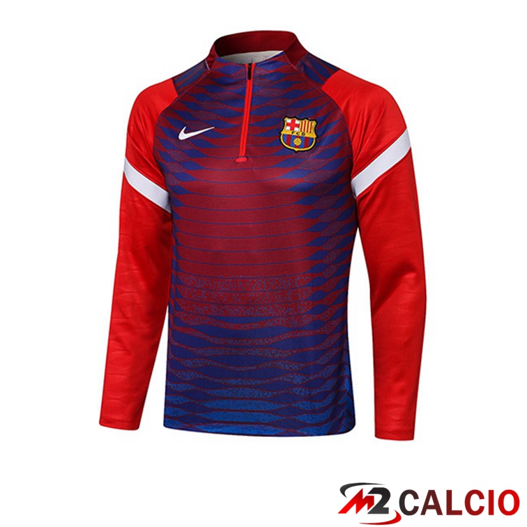 Felpa Allenamento FC Barcellona Rosso Blu 2021/2022