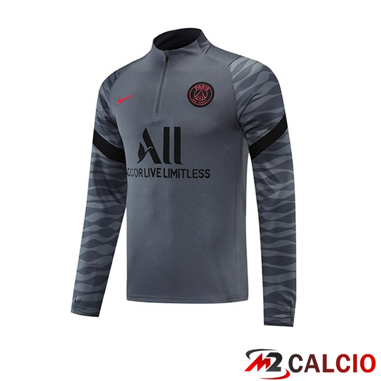 Felpa Allenamento Paris PSG Grigio 2021/2022
