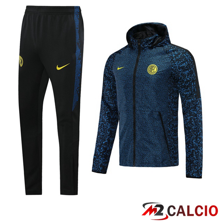 Giacca Con Cappuccio Tuta Inter Milan Blu Nero 2021/2022