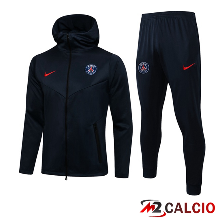 Giacca Con Cappuccio Tuta Paris PSG Blu Reale 2021/2022