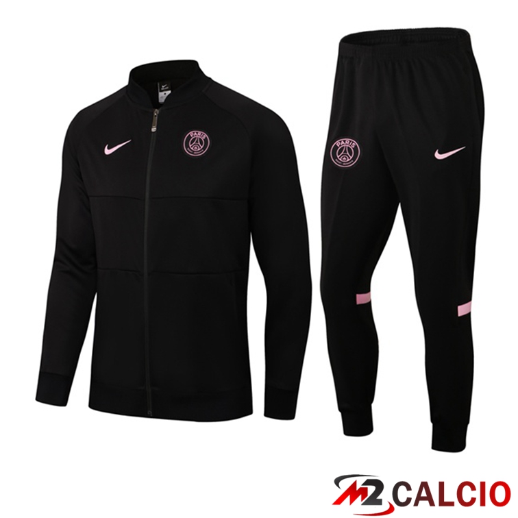 Insieme Tuta Calcio - Giacca Paris PSG Nero 2021/2022