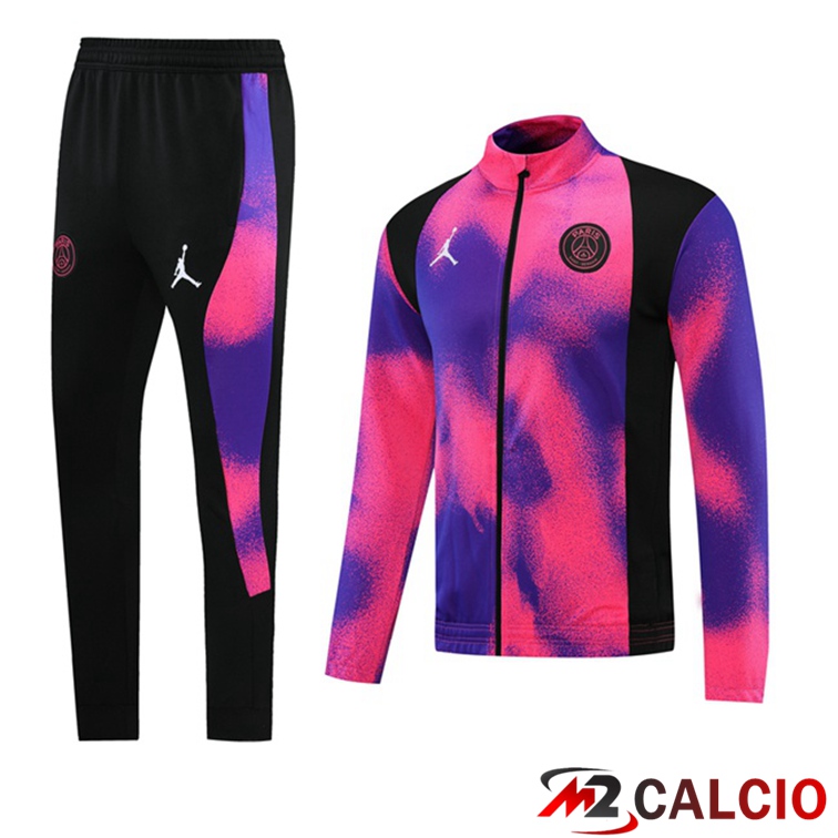 Insieme Tuta Calcio - Giacca Jordan PSG Viola 2021/2022