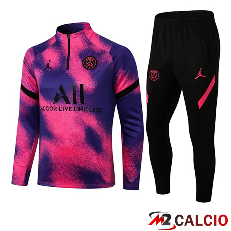 Insieme Tuta Calcio Jordan PSG Viola 2021/2022