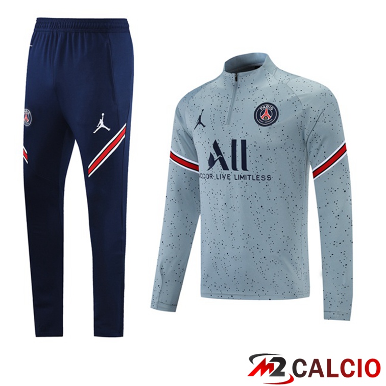 Insieme Tuta Calcio Jordan PSG Grigio 2021/2022