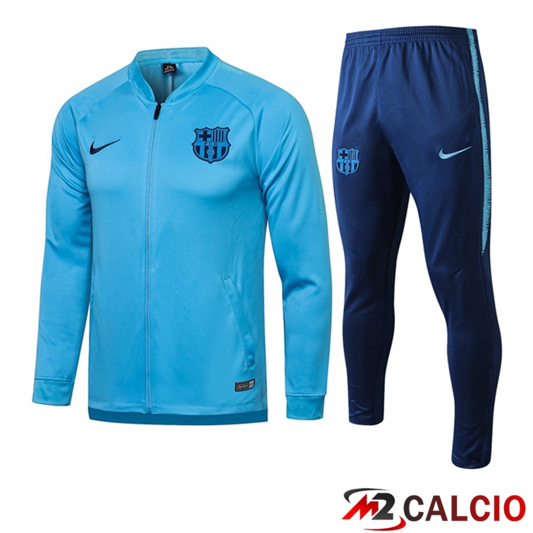 Insieme Tuta Calcio - Giacca FC Barcellona Azzurro 2021/2022