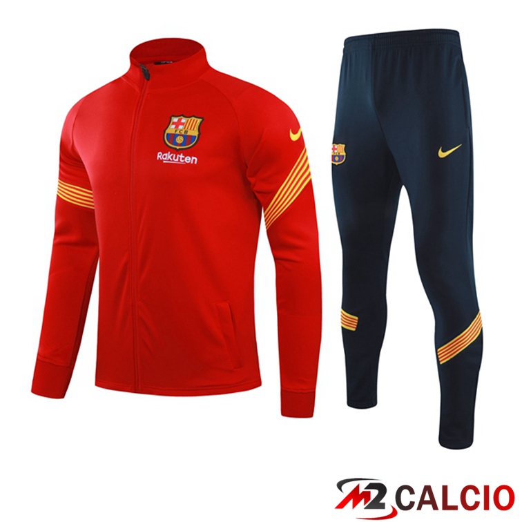 Insieme Tuta Calcio - Giacca FC Barcellona Rosso 2021/2022