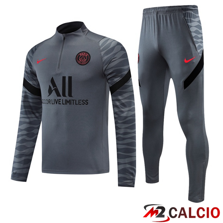 Insieme Tuta Calcio Paris PSG Grigio 2021/2022