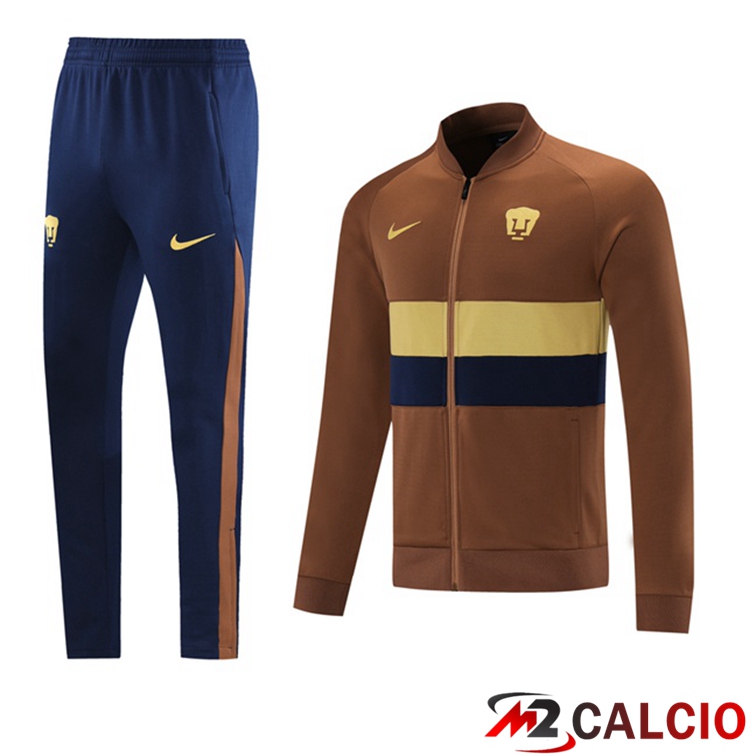Insieme Tuta Calcio - Giacca Pumas UNAM Giallo 2021/2022