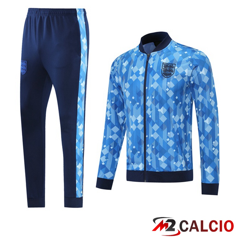 Insieme Tuta Calcio - Giacca Inghilterra Blu 2021/2022
