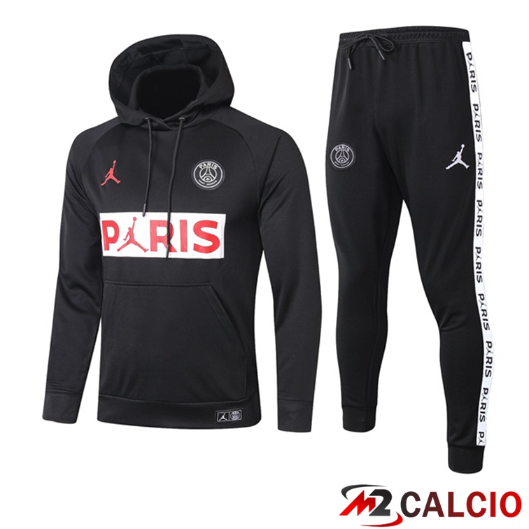 Giacca Con Cappuccio Tuta Jordan PSG Nero 2021/2022