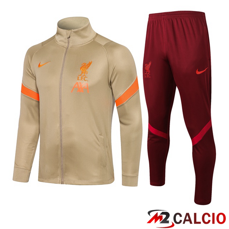 Insieme Tuta Calcio - Giacca FC Liverpool Giallo 2021/2022