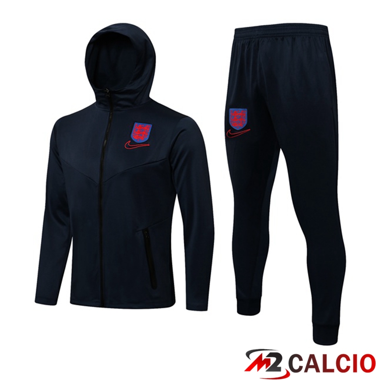 Giacca Con Cappuccio Tuta Inghilterra Blu Reale 2021/2022